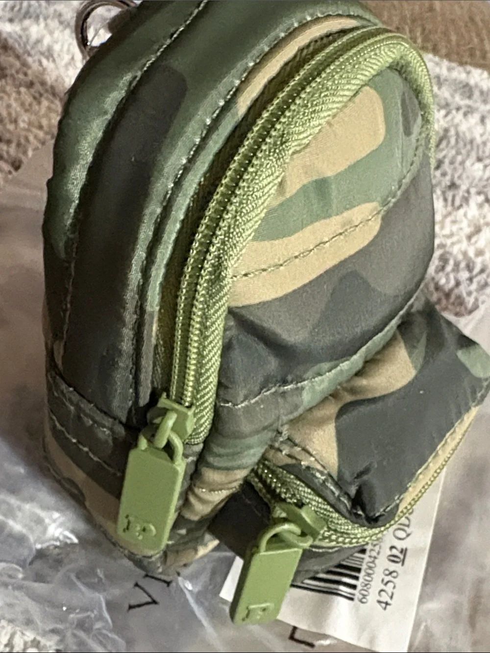 Pink Victoria Secret Logo Camo Mini Backpack Bag Charm Green Camouflage 💚